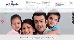 Desktop Screenshot of anupamahospitals.com