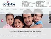 Tablet Screenshot of anupamahospitals.com